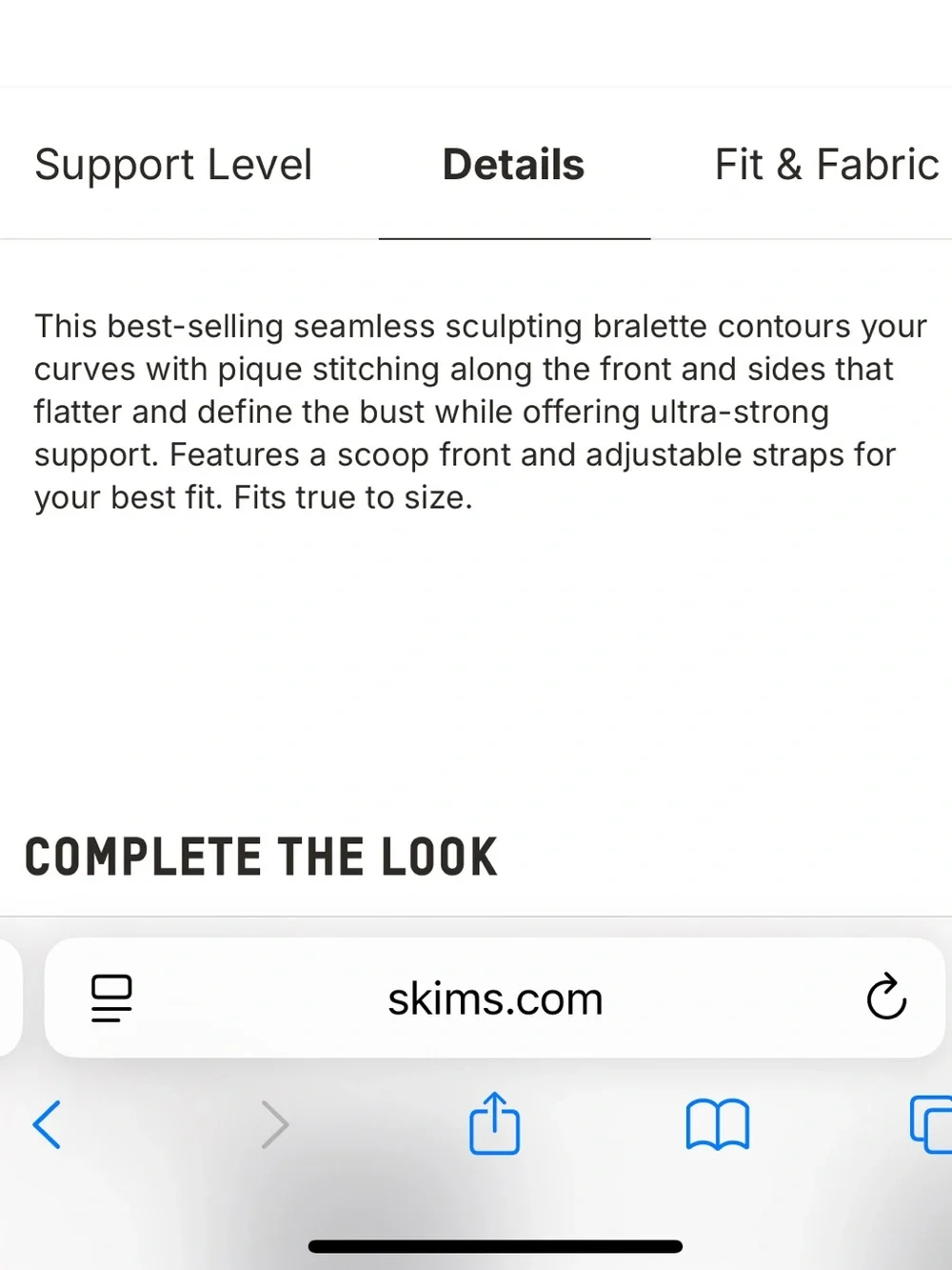 SKIMS Seamless Sculpt Bralette